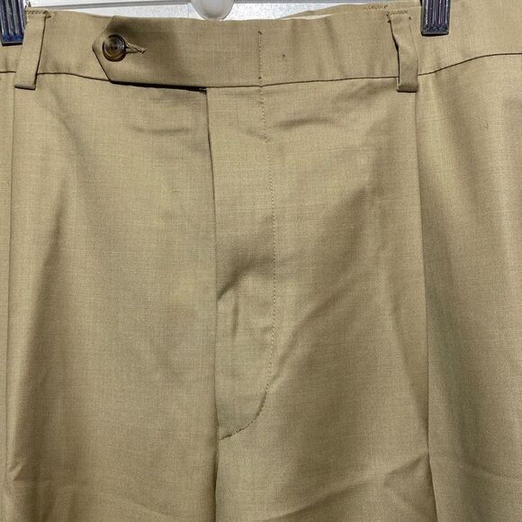 Nautica Women's Khaki Button Zip Wool Chino Pants Size 36 - Picture 4 of 11